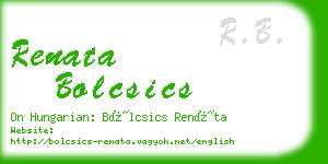 renata bolcsics business card